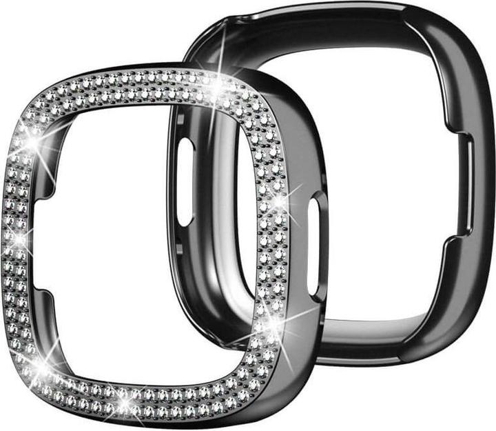 Immagine prodotto Cover-Discount Fitbit Versa 4 / Sense 2 - Custodia protettiva con strass glitterati nero