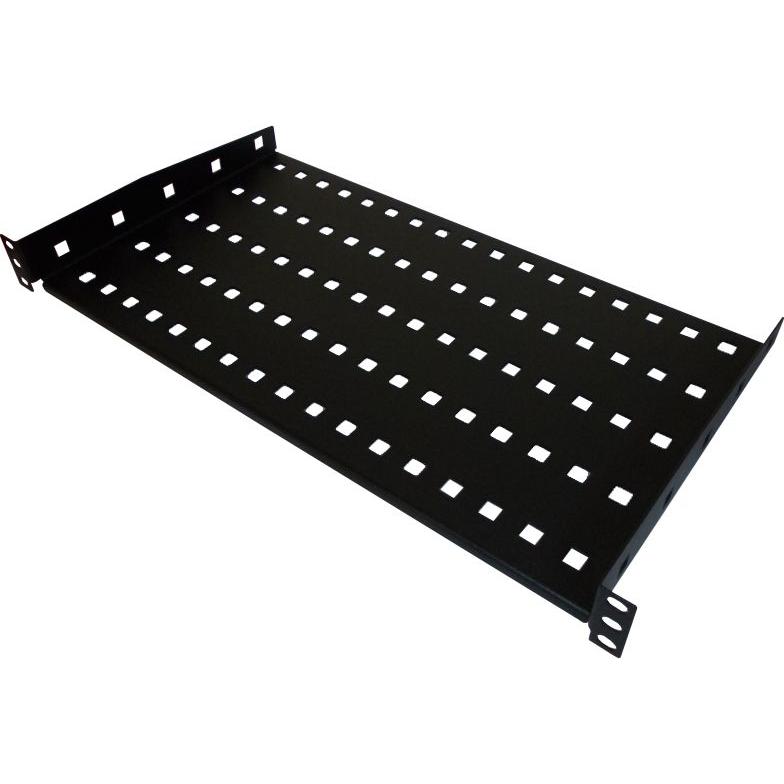 Alantec Półka stała 19" 1U 280mm (SA-P-19-1U-280-2-C-02), Serverschrank Zubehör, Schwarz