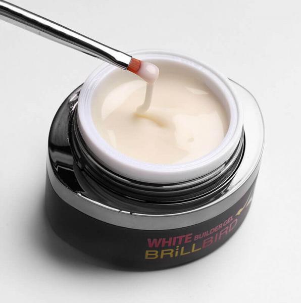 Actual product image BrillBird Latte - Milky white gel 50ml (Milky white gel, Gel-Effect Nail Polish)