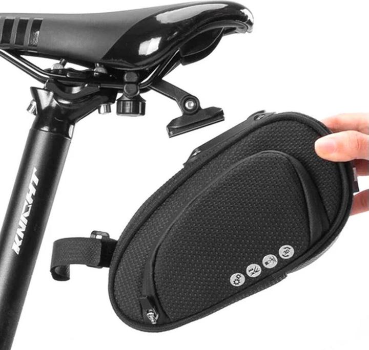 Actual product image Rockbros C40 bicycle bag under the saddle - black (1.20 l, Frame bag)