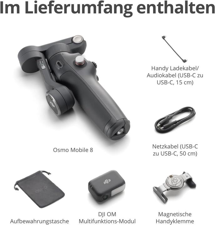 Actual product image DJI Osmo Mobile 8 (Smartphone, 0.30 kg)
