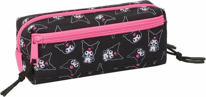 Kuromi Dreifaches Mehrzweck-Etui Schwarz Pink 22 X 8,5 X 6 Cm