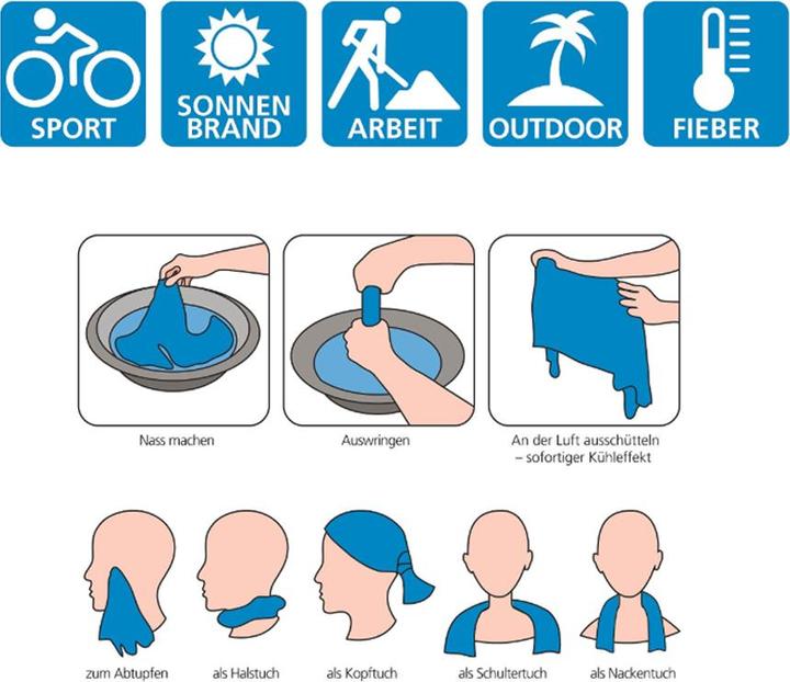Actual product image Dunlop Cooling towel 30x90cm (90 x 30 cm)