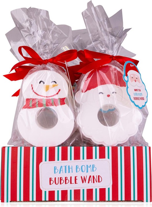 Produktbild Accentra Seifenblasen-Badebombe HAPPY HOLIDAYS an Holzstiel