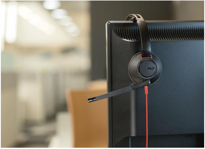 Produktbild Poly Blackwire 5220 USB-C Stereo-Headset + 3.5-mm-Stecker + USB-C/A-Adapter (Kabelgebunden, USB-A, Cisco, Microsoft Teams, Skype, Zoom)