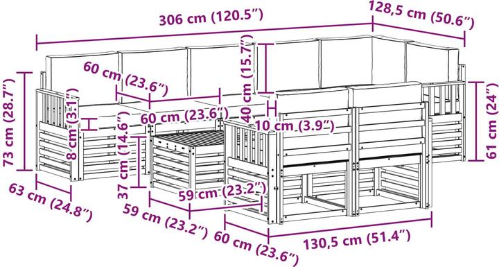 Produktbild vidaXL Sofa Set