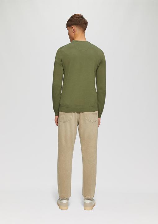 Produktbild S.Oliver Strickpullover Strickpullover mit Logo-Stickerei (S)