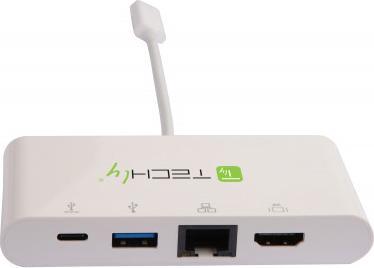 Actual product image Techly IADAP USB31-DOCK1 (USB-C, 4 ports)
