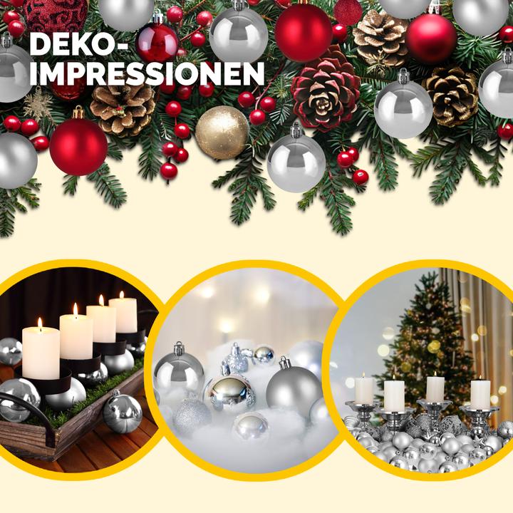 Image du produit Deuba 54pcs Boules d'arbre de Noël (54 -pièce)