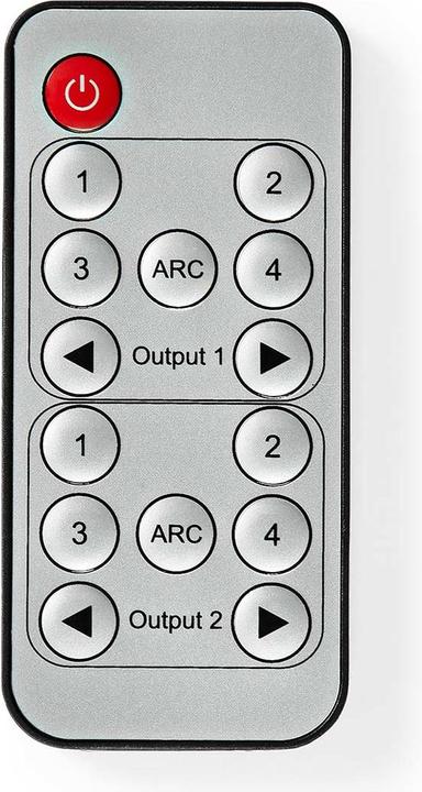 Actual product image Nedis HDMI ™ Matrix Switch | 4x 2-Port port(s) | 4x HDMI™ Input | 2x 3.5 mm / 2x HDMI™ Output /