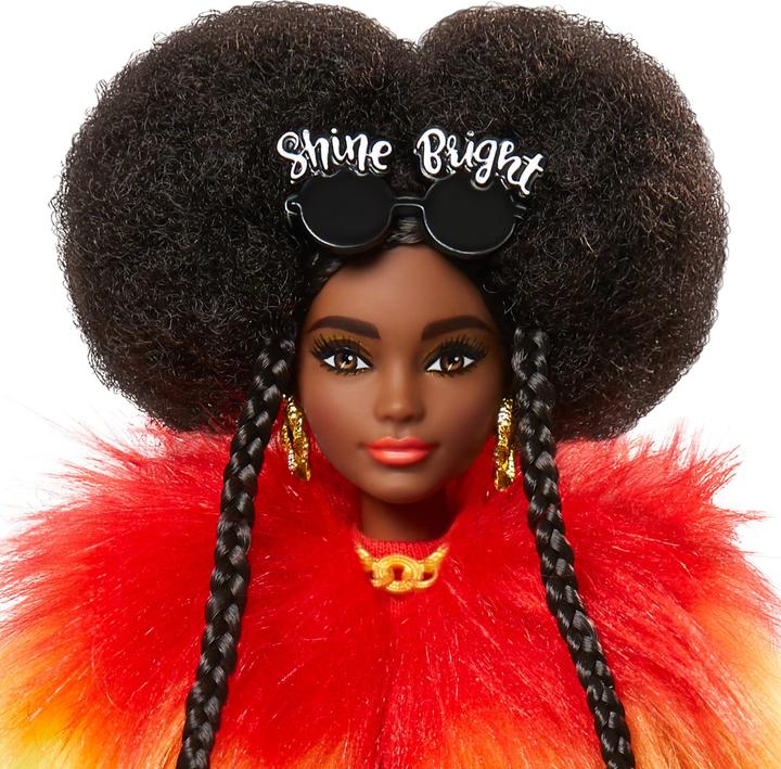 Produktbild Barbie Extra Doll - Regenbogenmantel