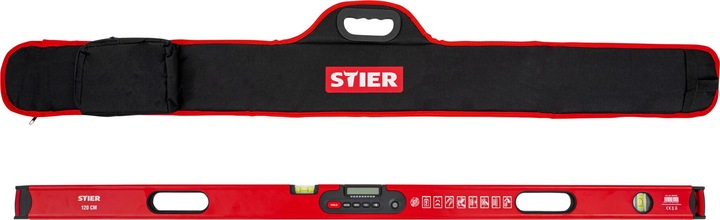 Produktbild Stier Digitale Wasserwaage SDW-1200 LCD-Display ±0,2° 120 cm (6 cm)