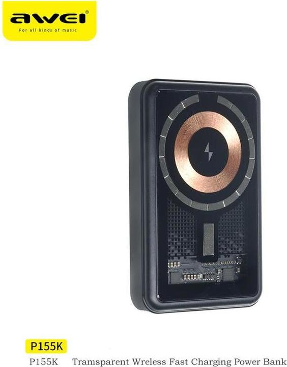 Actual product image Awei Magsafe Charger (10000 mAh, 15 W)