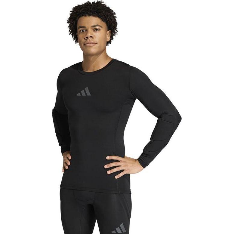 Adidas, Uomini, Maglietta sportiva, Padded Goalkeeper Base Layer Men's Goalkeeper Jersey Black KA1677 (XXL), Nero, XXL