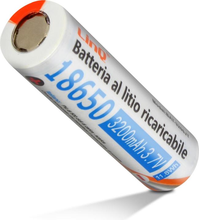 Immagine prodotto LinQ 18650 3200mAh / 3,7V (2 pz., 18650, 3200 mAh)