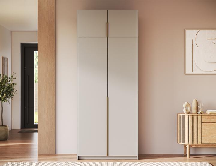 Produktbild ADRK Furniture Bregma II Drehtürenschrank mit Aufsatz (100 x 58 x 250 cm)