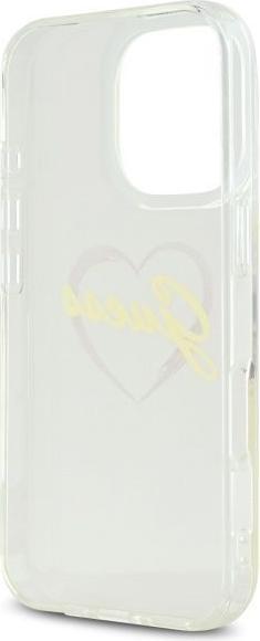 Produktbild Guess GUHCP16XHCHGSPT iPhone 16 Pro Max 6.9" przeźroczysty/transparent hardcase IML Heart (Apple iPhone 16 Pro Max)