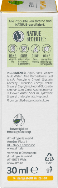 Actual product image dm alverde Vitamin C serum (30 ml)