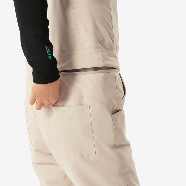 Produktbild Wedze Snowboardhose Latzhose Kinder Piste - 500 weiss (164)