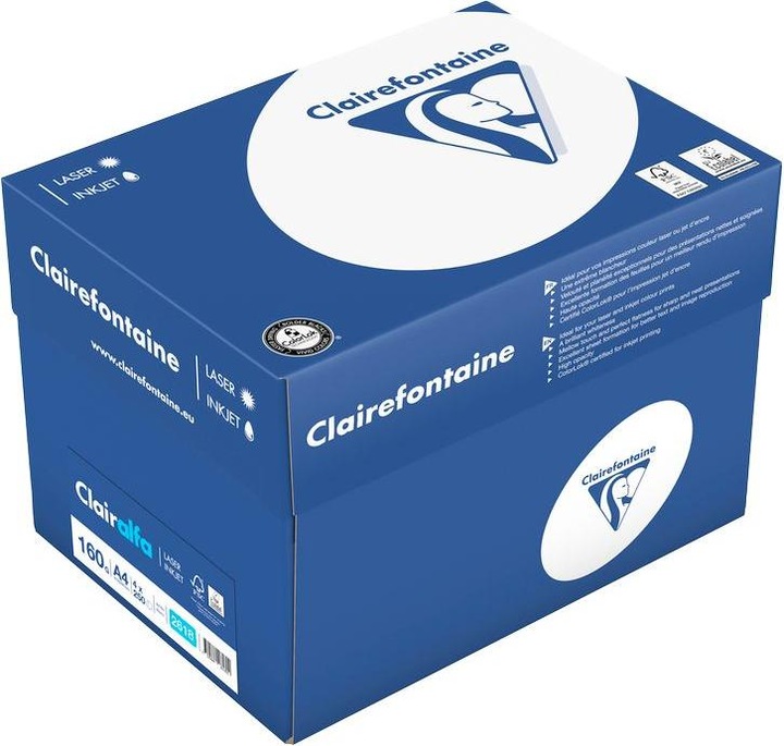Actual product image Clairefontaine Clairalfa (160 g/m², 250 x, A4)