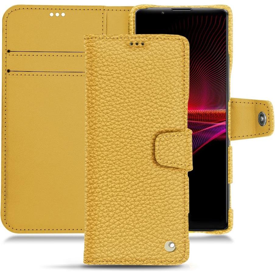 Thumbnail - Noreve Lederschutzhülle Wallet (Sony Xperia 1 III), Smartphone Hülle, Orange