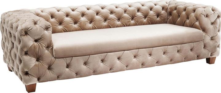 Produktbild Kare Design Sofa Desire Velvet Ecru 3-Sitzer (3-Sitzer)