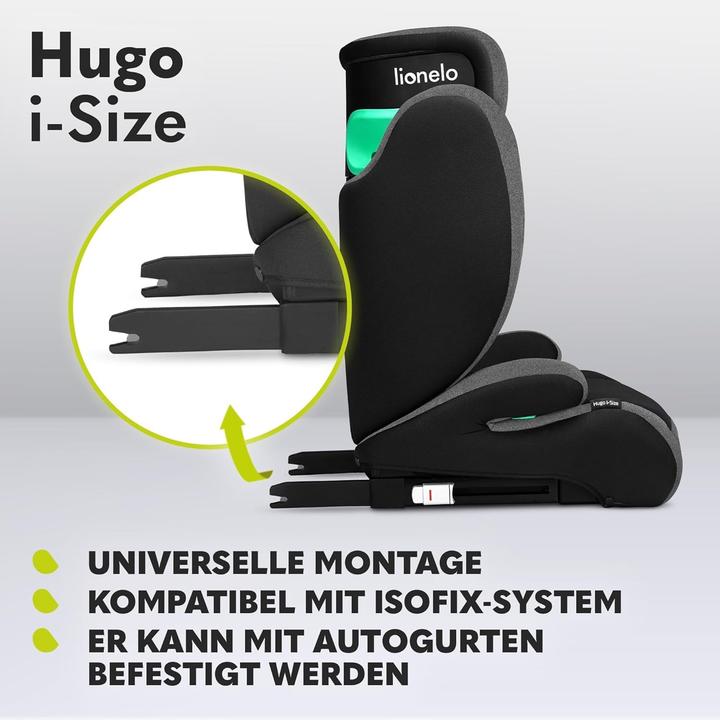 Image du produit Lionelo Hugo I-Size (Rehausseur de siège pour enfant, Siège pour enfant, Norme ECE R129/i-Size)