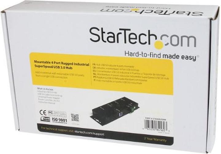 Produktbild StarTech Mountable 4-Port Rugged Industrial (USB-B, 4 Ports)