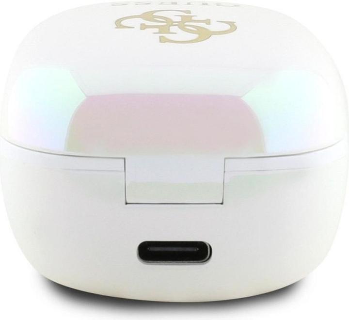 Image du produit Guess 4G Logo Mini TWS Casque d'écoute sans fil Bluetooth - Blanc (ANC, 24 h, Sans fil)