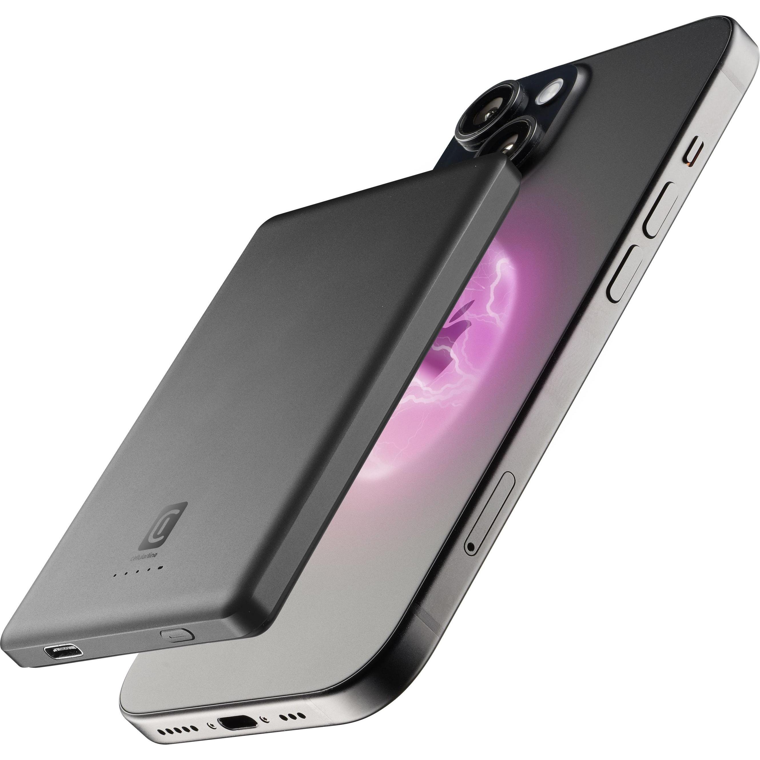 Thumbnail - Cellularline Cellular Line Power Bank 5000mAh MagSafe Grau (5000 mAh, 20 W), Powerbank, Grau
