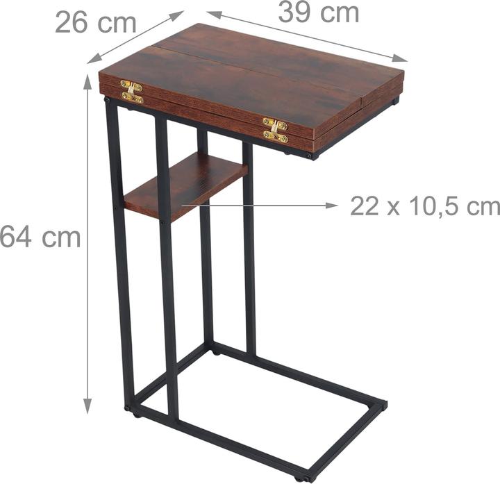 Actual product image Relaxdays Side table (39 x 52 x 64 cm)