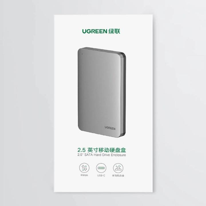 Productafbeelding Ugreen USB 3.1 Type-C HDD/SSD Aluminium Behuizing 2,5" (2.5")