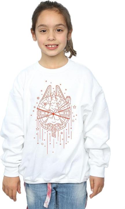 Produktbild Star Wars Millennium Falcon Christmas Tree Delivery Sweatshirt Mädchen (116)