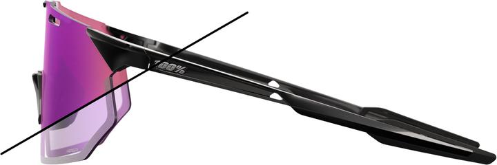 Produktbild 100% Hypercraft SQ (Gloss Black, Photochromic Purple Mirro)