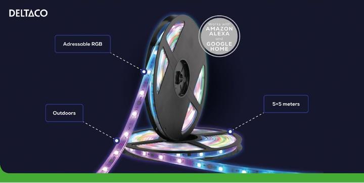 Immagine prodotto Telestar SH-LS10M (Bianco, Multicolore, RGB, RGBW, 1000 cm, Esterno, Interno)