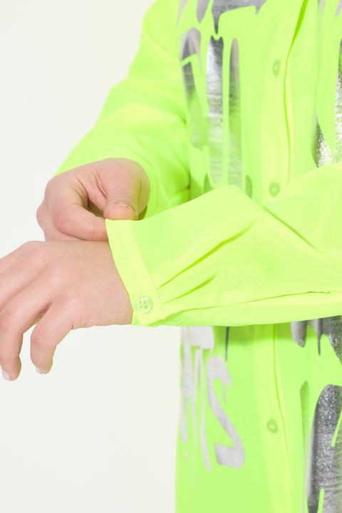 Actual product image Angel of Style Bluse, A-Linie, Metallic-Schriftzug, Zipfelsaum (52)