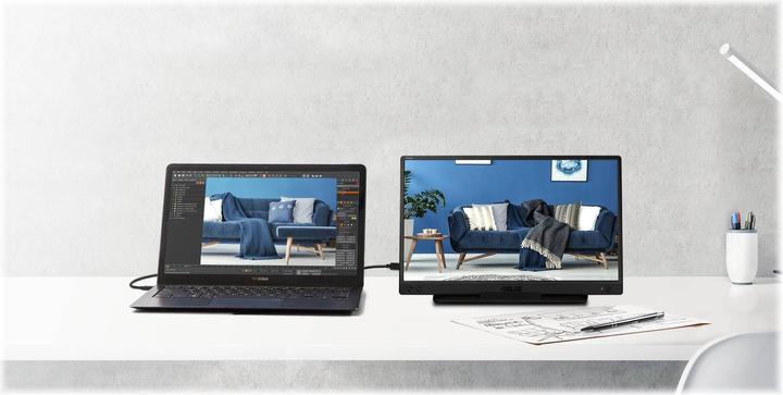 Productafbeelding ASUS Commer. MB166C mobiele monitor (1920 x 1080 Pixels, 15.60")