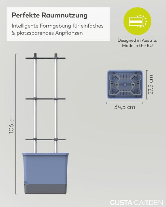 Actual product image Gusta Garden Rearing pots Charly Chilli XL Blue