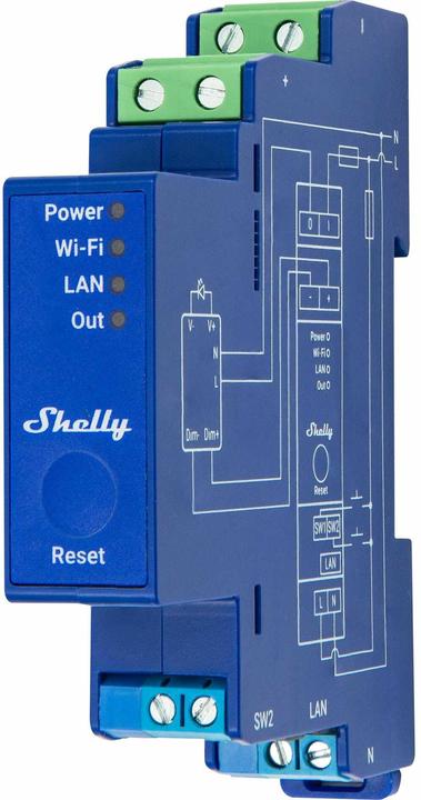 Shelly Pro Dimmer 0/1 - 10V PM (Dimmaktor)