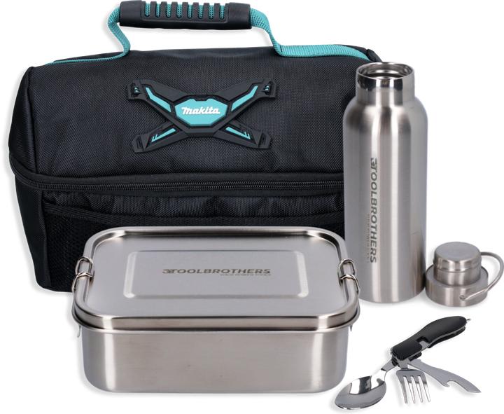 Productafbeelding Tool Brothers Toolbrothers Fan Lunch Pack in Makita koeltas met roestvrijstalen lunchbox met verdelers en Noble
