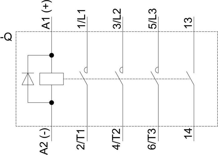 Image du produit Siemens Contacteur de puissance 3RT2016-2FB41 1 pc.