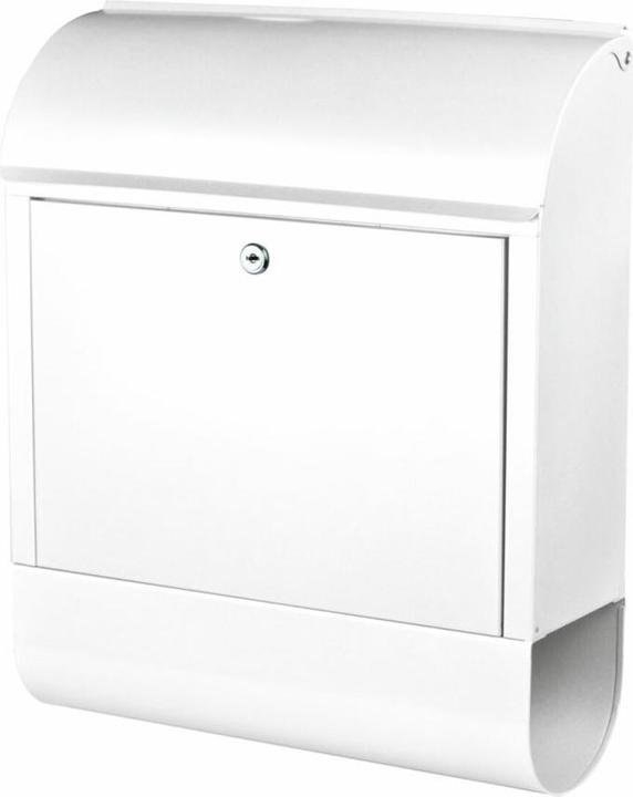 Actual product image Burg Wächter Scandic 825 W letterbox Height 460 mm Width 380 mm Depth 125 mm white steel DIN C4