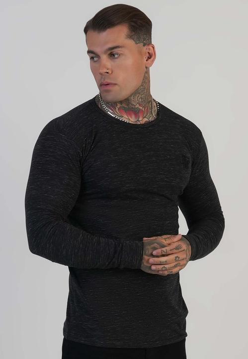 Immagine prodotto Siksilk Langarmshirt Long Sleeve Marl T-Shirt (XXL)