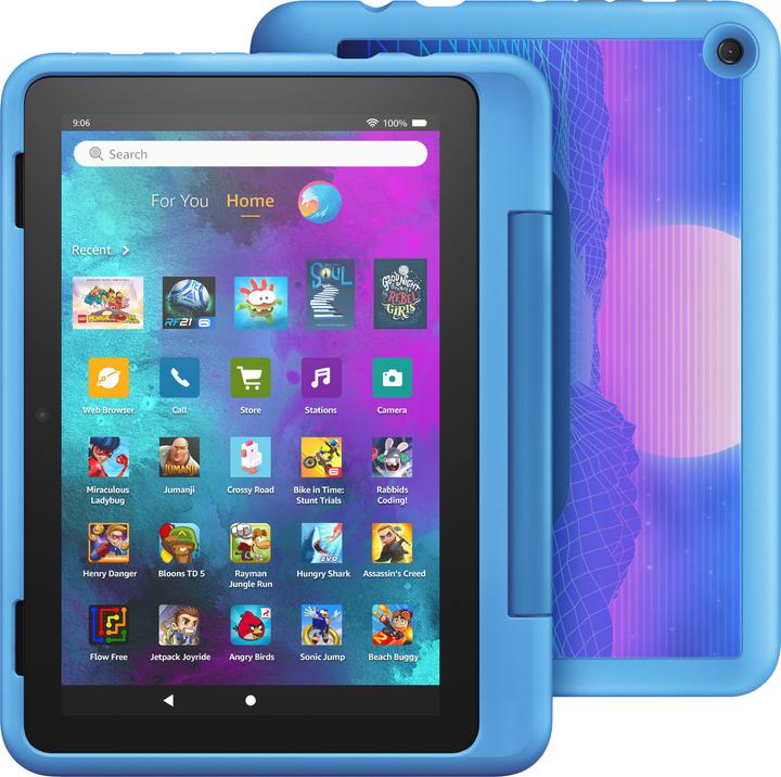 Produktbild Amazon Fire HD 8 Kids Pro (2022) inkl. Hülle (8", 32 GB, Cyber sky)