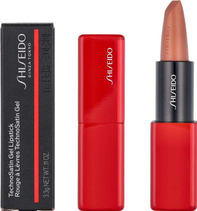 Actual product image Shiseido Technosatin Gel Lipstick No 403 (403 AUGMENTED NUDE)