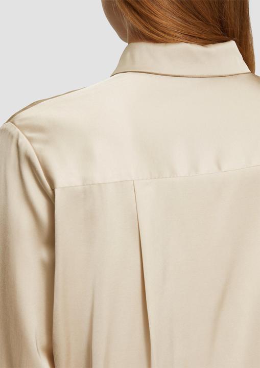 Produktbild S.Oliver Bluse Satin-Bluse mit Spitzen-Detail (40)