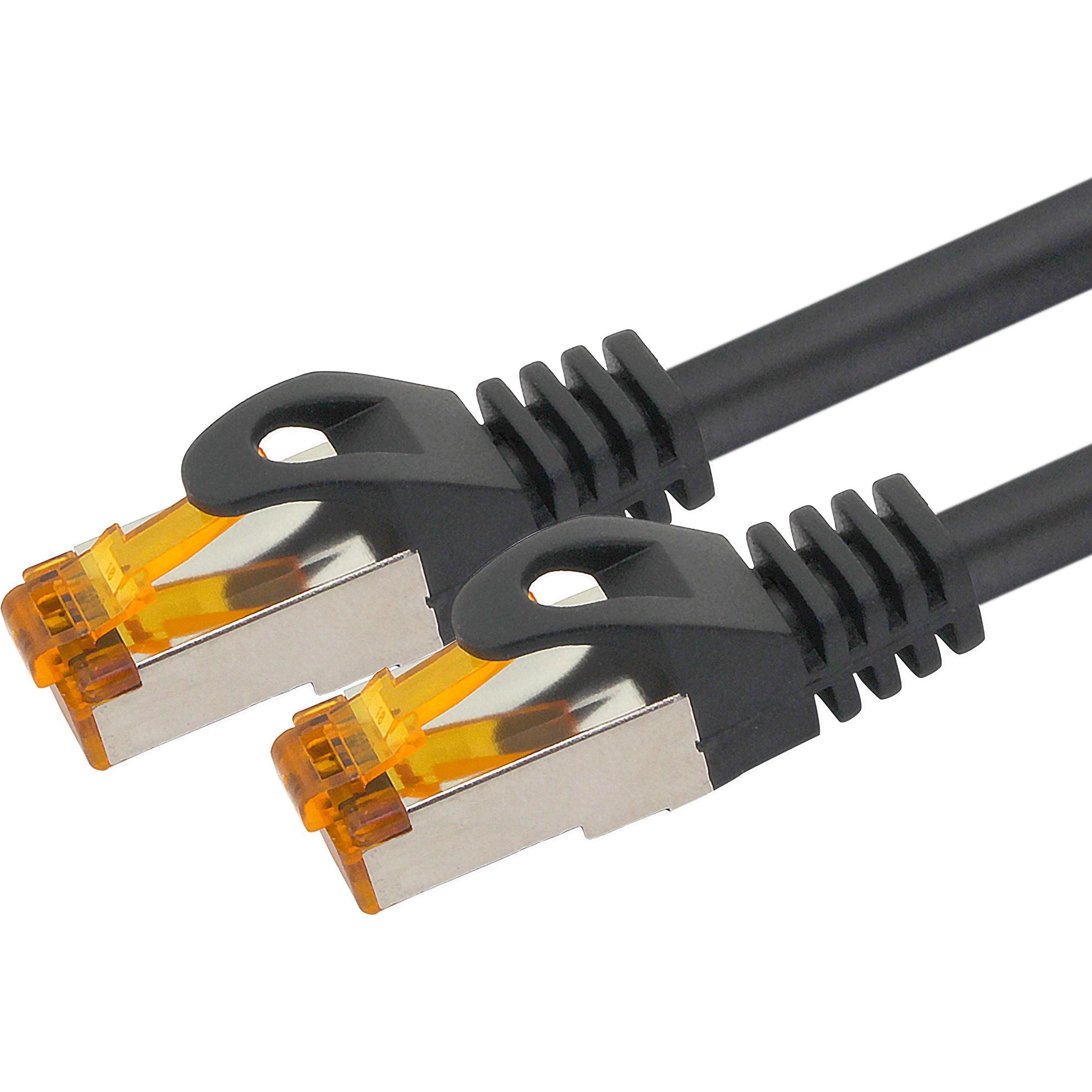 Thumbnail - Shiverpeaks S/CONN maximum connectivity Netzwerkkabel-Patchkabel, cat 6A, S/FTP, PIMF, schwarz, 5,0m (S/FTP, CAT6a, 5 m)...