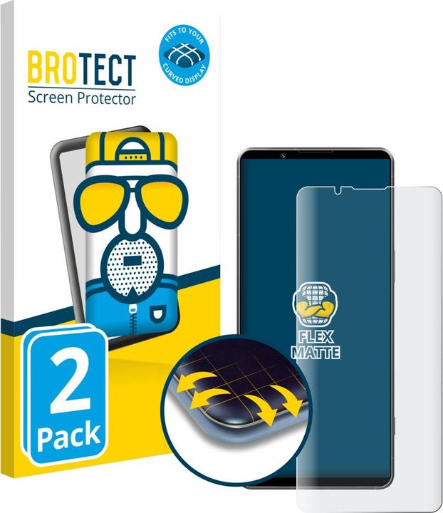 Immagine prodotto BROTECT Full-Screen Pellicola Opaca (2 Pezzo/i, Sony Xperia 1 VII)