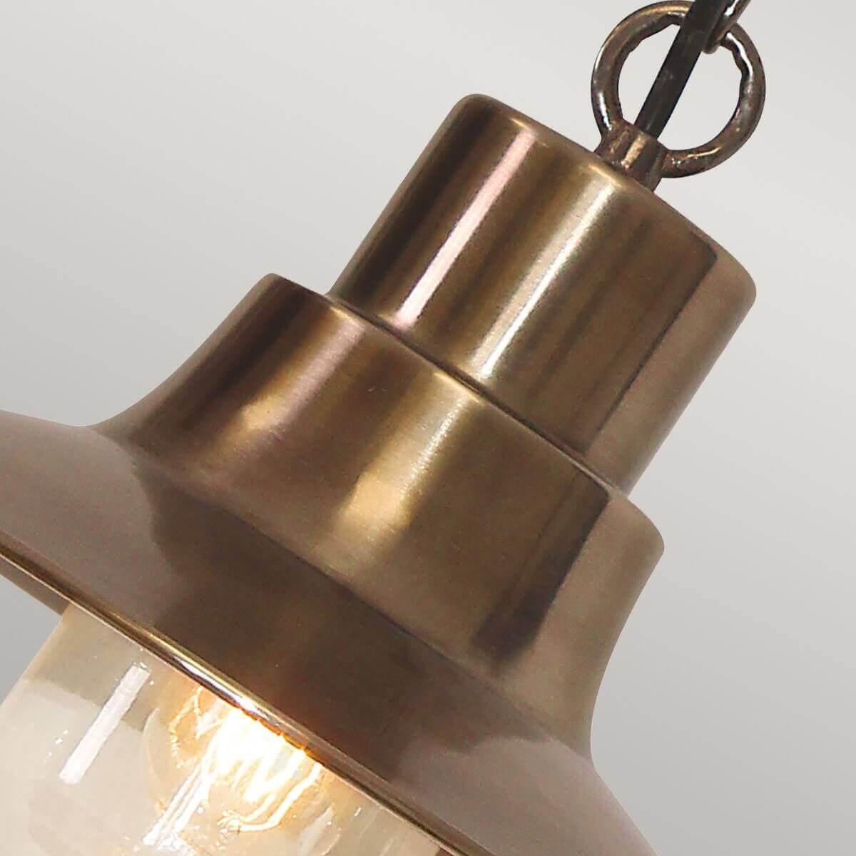 Thumbnail - Elstead Lighting, Wandleuchte + Deckenleuchte, Sheldon Aussen-Hängeleuchte E27 Gealtertes Messing IP44 (E27)