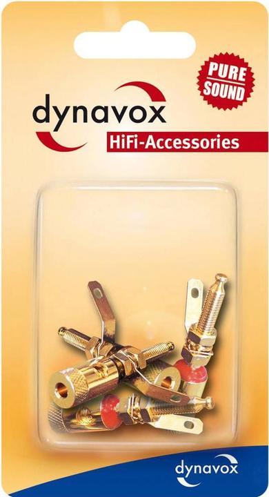 Actual product image Dynavox Banana sockets 205096 4 pcs.